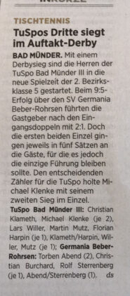 Presse Derby Herren III Presse Derby Herren III